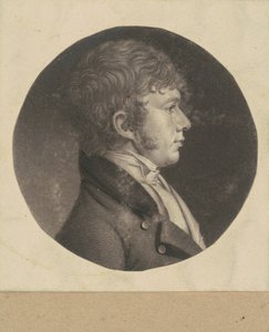 Uidentifisert mann av Charles B. J. Févret de Saint Mémin