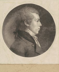 Uidentifisert mann av Charles B. J. Févret de Saint Mémin