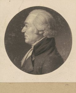 Uidentifisert mann av Charles B. J. Févret de Saint Mémin