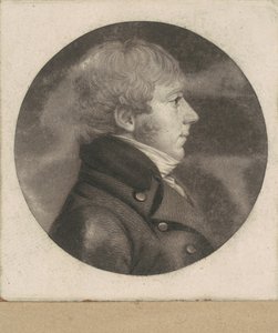 Uidentifisert mann av Charles B. J. Févret de Saint Mémin