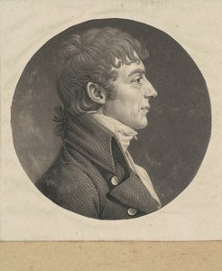 Uidentifisert mann av Charles B. J. Févret de Saint Mémin