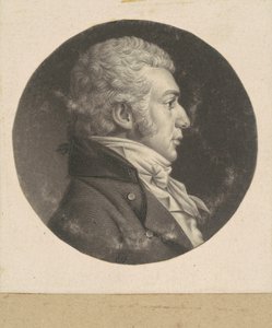 Uidentifisert mann av Charles B. J. Févret de Saint Mémin
