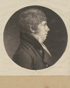 Uidentifisert mann av Charles B. J. Févret de Saint Mémin