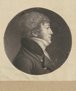 Uidentifisert mann av Charles B. J. Févret de Saint Mémin