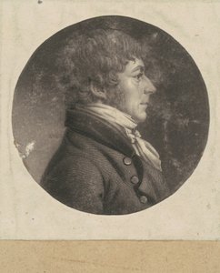 Uidentifisert mann av Charles B. J. Févret de Saint Mémin