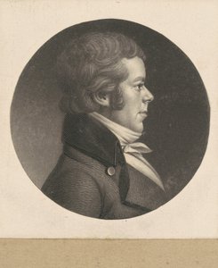 Uidentifisert mann av Charles B. J. Févret de Saint Mémin
