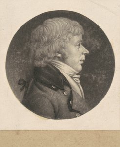 Uidentifisert mann av Charles B. J. Févret de Saint Mémin