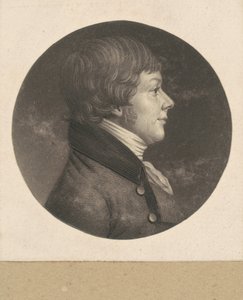Uidentifisert mann av Charles B. J. Févret de Saint Mémin