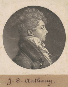 Uidentifisert mann av Charles B. J. Févret de Saint Mémin