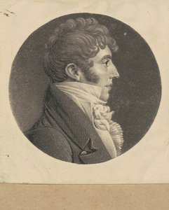 Uidentifisert mann av Charles B. J. Févret de Saint Mémin