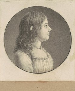 Uidentifisert ung kvinne av Charles B. J. Févret de Saint Mémin