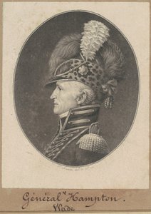 Wade Hampton av Charles B. J. Févret de Saint Mémin