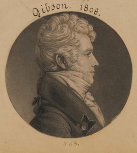 Alexander Gibson av Charles Balthazar Julien Févret de Saint-Mémin