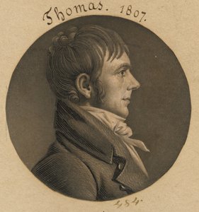 David Thomas av Charles Balthazar Julien Févret de Saint-Mémin