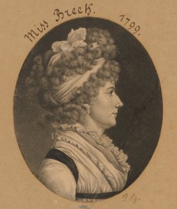 Hannah Breck av Charles Balthazar Julien Févret de Saint-Mémin