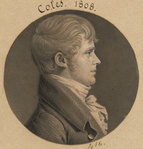 Isaac A. Coles av Charles Balthazar Julien Févret de Saint-Mémin