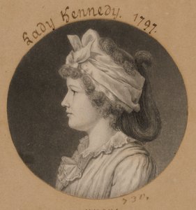 Jane Macomb Kennedy av Charles Balthazar Julien Févret de Saint-Mémin