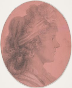 Portrett av Eleanor Ramsay Fitzwilliam av Charles Balthazar Julien Févret de Saint-Mémin