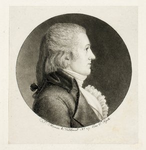 Profilportrett, Blake av Charles Balthazar Julien Févret de Saint-Mémin