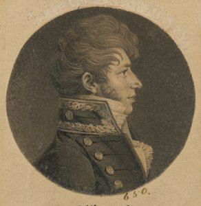 Uidentifisert mann av Charles Balthazar Julien Févret de Saint-Mémin