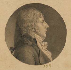 Uidentifisert mann av Charles Balthazar Julien Févret de Saint-Mémin