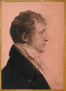 James Alexander Fulton fra Mt. Erin, ca. 1808 (kull, hvitt kritt og bistre pastellkritt på papir lagt om bord)