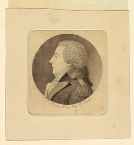 Portrett av en ung mann av Charles Balthazar Julien Févret de Saint-Mémin