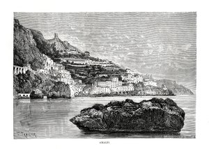 Amalfi, Italia, 1879 av Charles Barbant