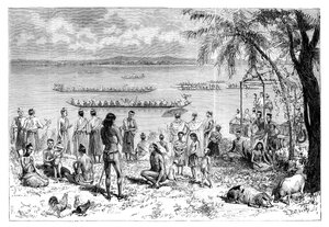 Båtracing på Mekong, 1895.