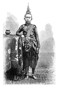 Cambojan, eldste sønn av Narodom, 1895. av Charles Barbant