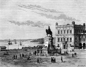 Commerce Square, Lisboa, Portugal, 1800-tallet.