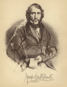 George Cruikshank av Charles Baugniet