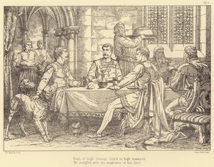 Illustrasjon for Lara, A Tale av Lord Byron (gravering) av Charles Bell Birch