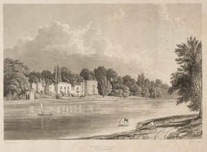 Popes Villa, Twickenham, 1828. av Charles Bentley