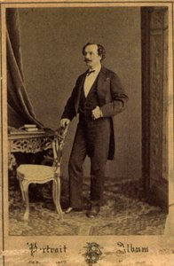 Marius Petipa, russisk ballettdanser og koreograf, c1855 av Charles Bergamasco