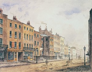 Utsikt over Marylebone High Street, 1848 av Charles Bigot
