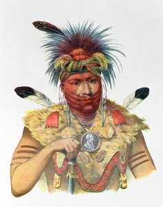 Ne-Sou-A-Quoit, a Fox Chief, illustrasjon fra 