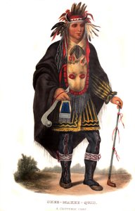 Okeemakeequid, a Chippeway chief av Charles Bird King