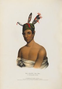 Wa-kawn-ha-ka - en Winnebago-høvding av Charles Bird King