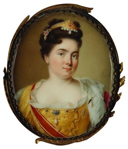 Portrett av keiserinne Catherine I. 1684-1727, 1717.