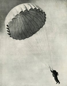 Flyver som brukte fallskjerm under andre verdenskrig, 1941.