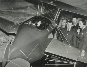 RAF-personell som lærte å fly i en flysimulator under andre verdenskrig, 1941.