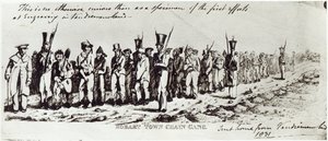 Hobart Town Chain Gang, ca. 1831 av Charles Bruce