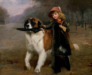 Charles B. Barber, Off to School / Gemälde, 1883