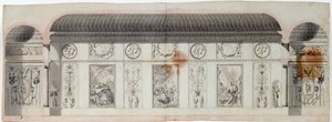 Interiørdesign av Catherine Palace, Tsarskoye Selo, Russland, 1780-tallet