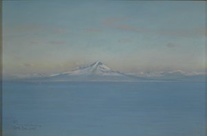North Wind fra Villa Narcissus, Capri, februar 1905 (pastell og fargeblyant eller fargestift på papir)