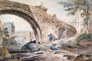 Utsikt over broene ved Haywick av Charles Catton