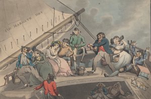 The Margate Hoy, 12. januar 1795. av Charles Catton the Younger