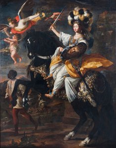 Christine Marie av Frankrike 1606-1663, hertuginne av Savoy, som Minerva, ca 1663. av Charles Claude Dauphin