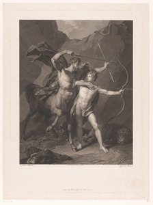 Chiron lærer Achilles bueskyting